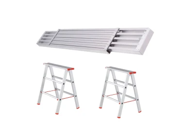 Alu-Bohlen und Alu-Bockgerüst