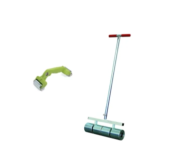 Duo-Set mit Andrückwalze groß 50 kg und Hand-Andrückwalze